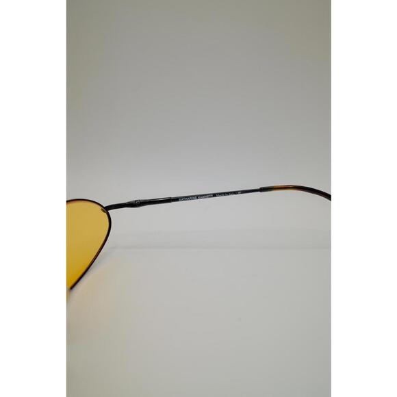 90s Katharine Hamnett Oval Frame Yellow Tint Sunglass - Picture 7 of 7